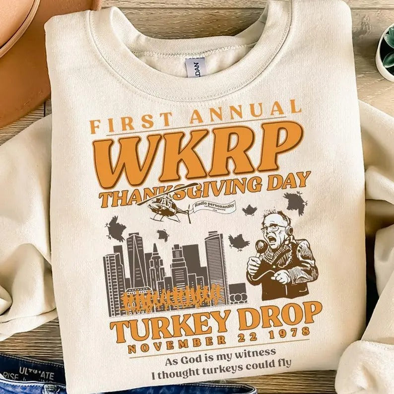 Retro Thanksgiving Turkey Drop Sweatshirt, Thanksgiving Day Cincinnati Shirts Hoodie | HypeCrazeTee.com