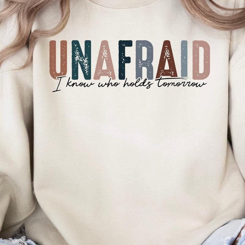 Retro Unafraid Christian Sweatshirt T-Shirts, Hoodie | HypeCrazeTee.com