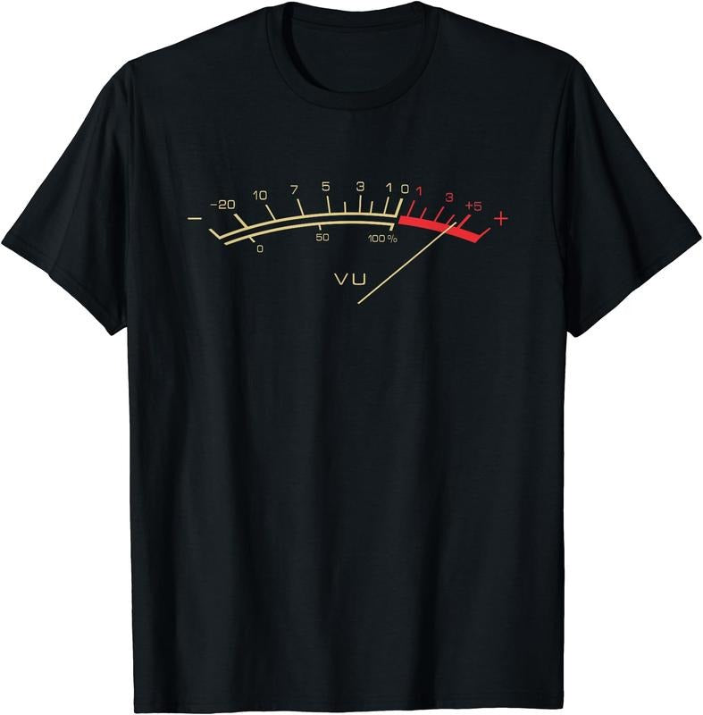 Retro VU Meter Hi-Fi Vintage Stereo Music Lover Gift T-Shirt Hoodie, Sweatshirt | HypeCrazeTee.com