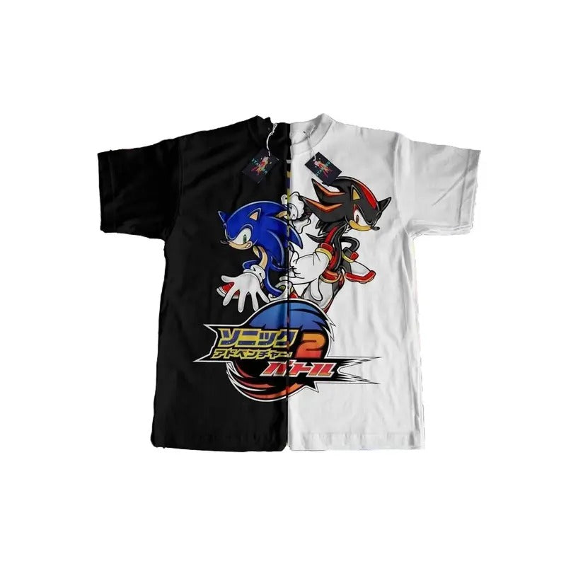 Retro inspired the Hedgehog Japanese shirt, the HedgehogAdventure 2 t-shirt , Unisex the Hedgehog t-shirt Tops Underwear...