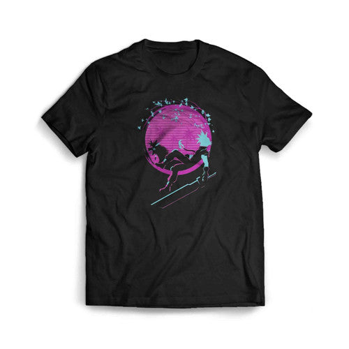 Retro Anime Neon Fantasy Mens T-Shirt Tee