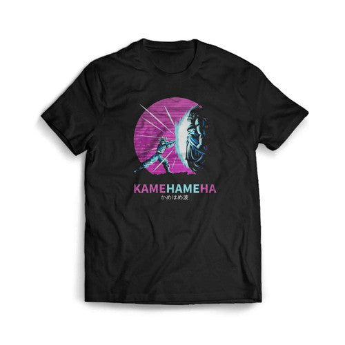 Retro Anime Neon Kame Hame Mens T-Shirt Tee