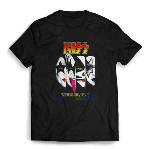 Retro Graphic Kiss Band Rock Heavy Metal Greatest Hits Vol 4 Mens T-Shirt Tee