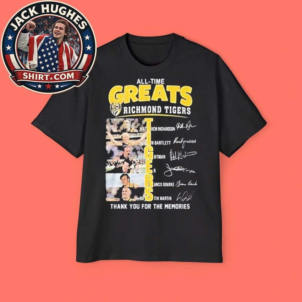 Richmond Tigers Legends Thank You For The Memories T-Shirt