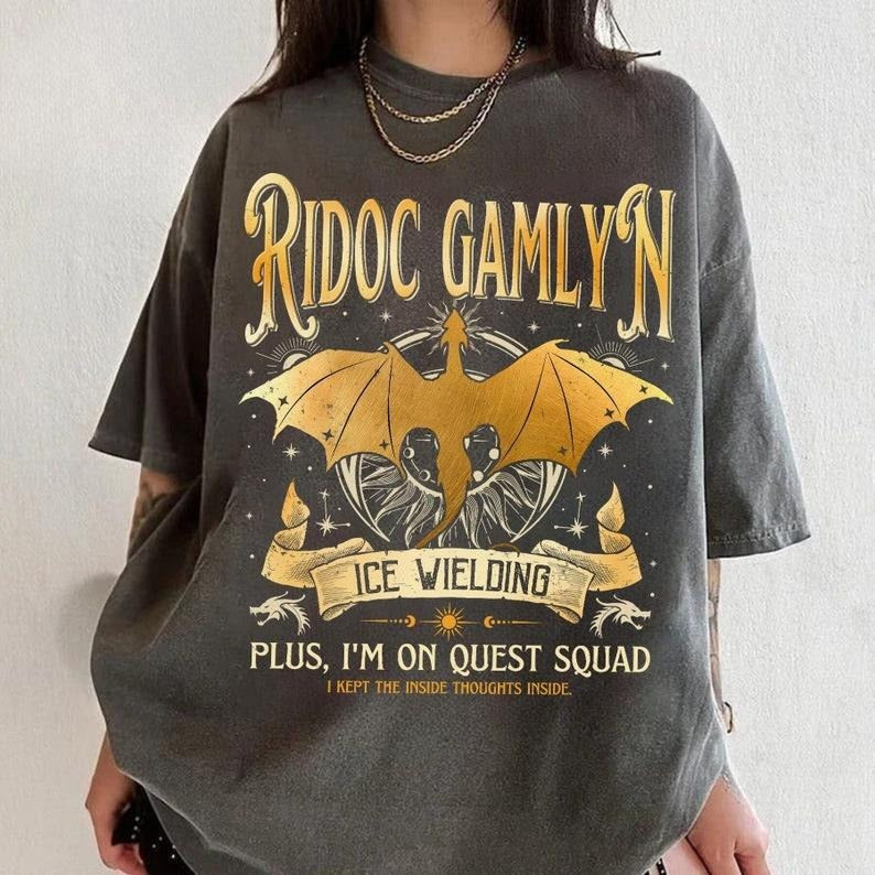 Ridoc Gamlyn Shirt Ridoc Quest Squad Shirt Onyx Storm Shirt Fourth Wing Shirt Basgiath War College Shirt Dragon Rider Empyrian Shirt T-Shirts, Hoodie, Sweatshirt
