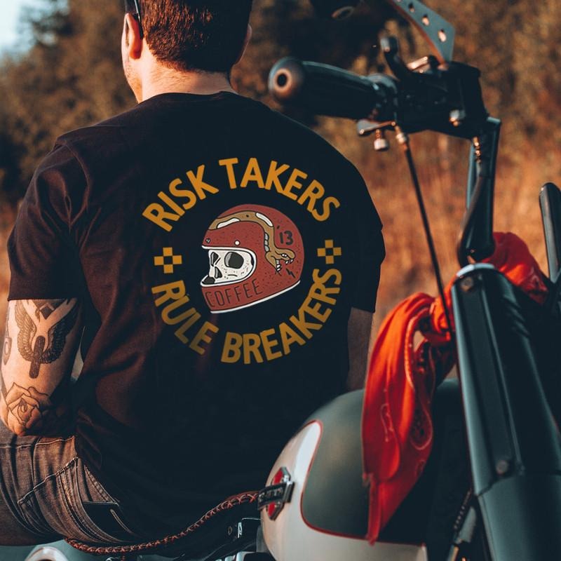 Risk Takers Rule Breakers Printed T-shirt - Naughty Clothes Men Hoodie, Sweatshirt | HypeCrazeTee.com