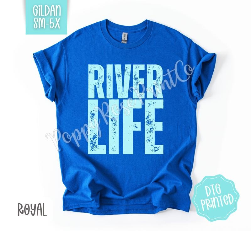River Life Gildan Shirt, Cute Summer Tshirt, Trendy Women's Tee, Gift for Her Hoodie, Sweatshirt | HypeCrazeTee.com