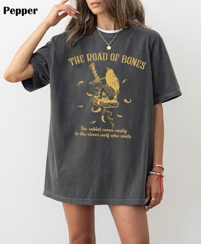 Road Of Bones Shirt, The Bone Carver Shirt, Sarah J Maas Merch, Bookish Crewneck, Velaris Shirt, Crescent City Shirt,...