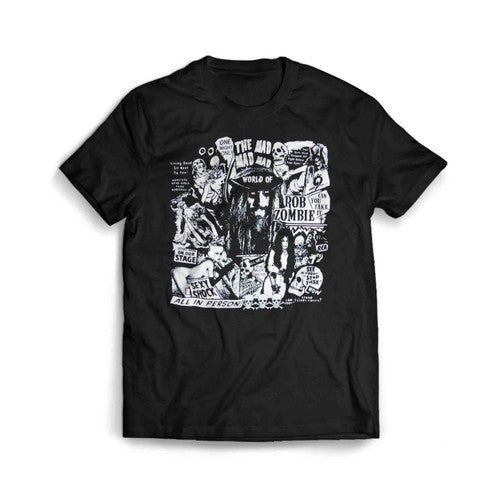 Rob Zombie Hellbilly Head Vintage Rob Zombie Hellbilly Tour Men's T-Shirt Tee