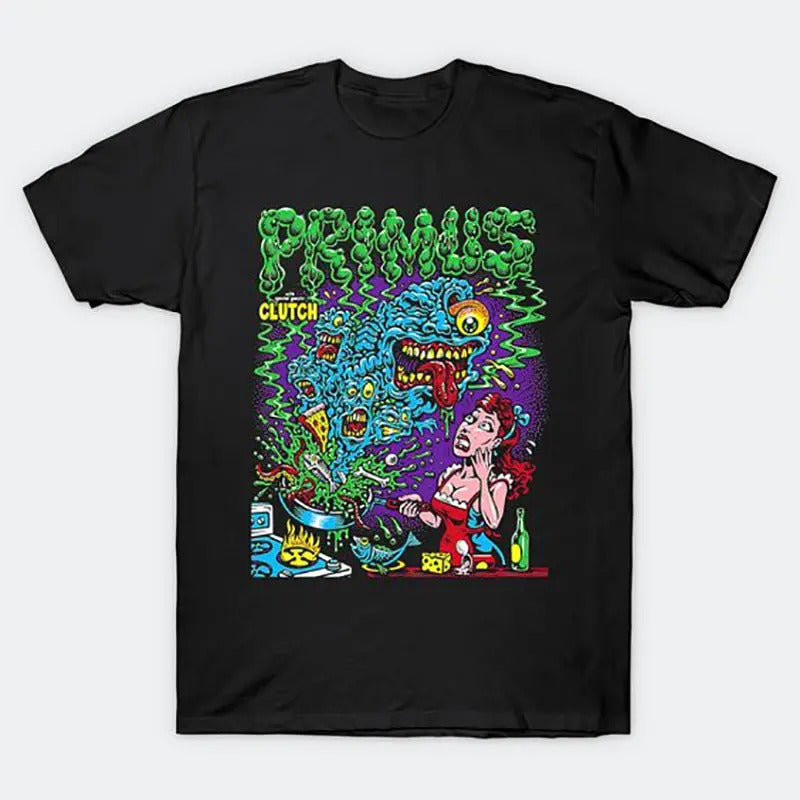 Rock Primus Music Retro Vintage T-Shirt, Unisex Shirt Top Menswear Top Shortsleeve Round Neck Tshirt Underwear Streetwear...