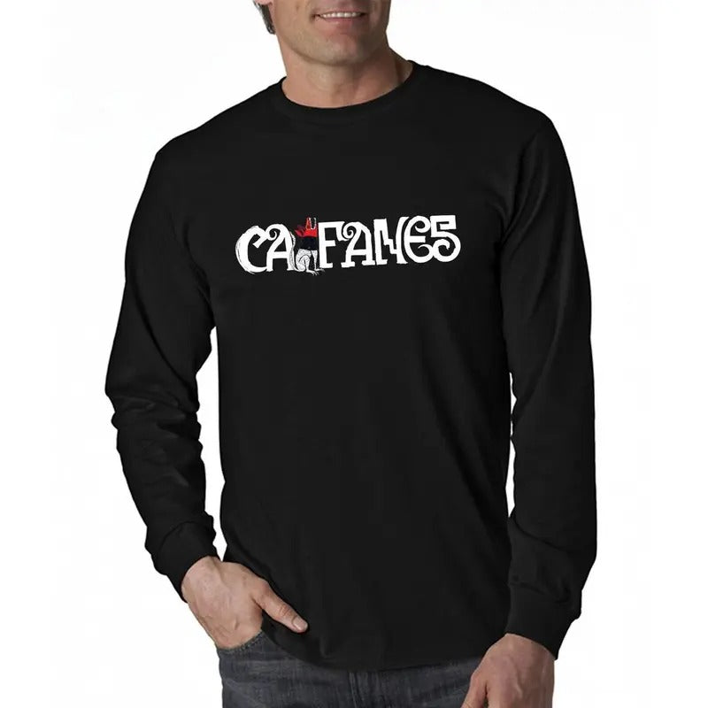 Rock en español Caifanes caifan head text long sleeve mens t-shirt Hoodie, Sweatshirt | HypeCrazeTee.com