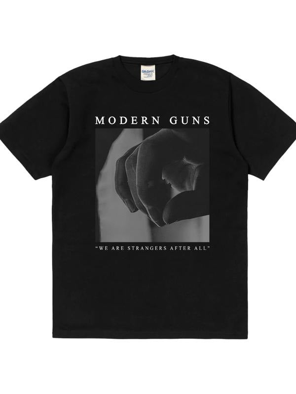 Rockerstar T-shirt Band MODERN GUNS - WE ARE STRANGERS Black - T-Shirt Menswear Top Hoodie, Sweatshirt | HypeCrazeTee.com