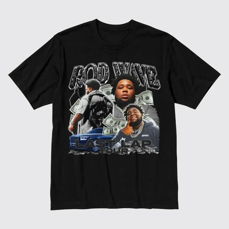 Rod Wave Concert 2024 Tee - Last Lap Tour Graphic Shirt Hoodie, Sweatshirt | HypeCrazeTee.com