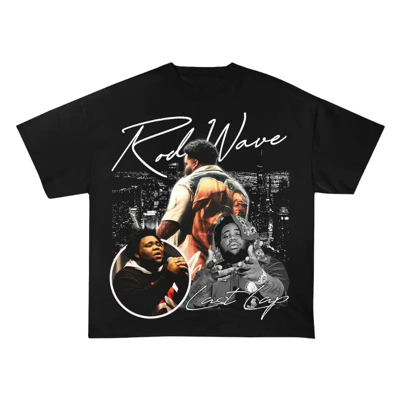 Rod Wave Graphic Big Face Sky City Last Lap 2024 Tour T-Shirt Crewneck Shortsleeve Hoodie, Sweatshirt | HypeCrazeTee.com