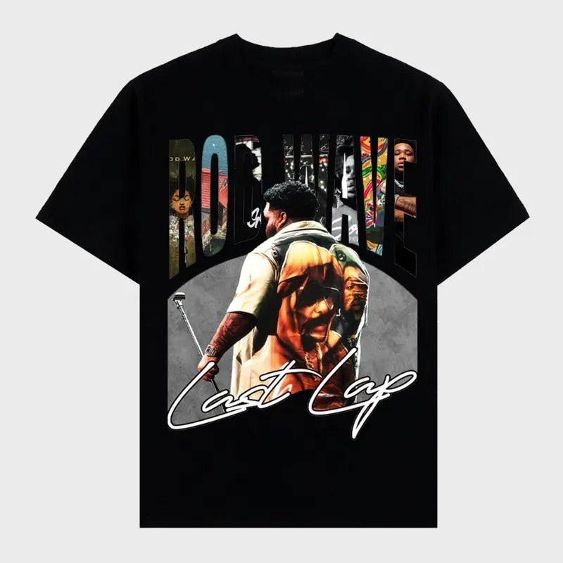Rod Wave Last Lap Graphic Tour 2024 Rap T-Shirt Big Face Fashion Crewneck Hoodie, Sweatshirt | HypeCrazeTee.com