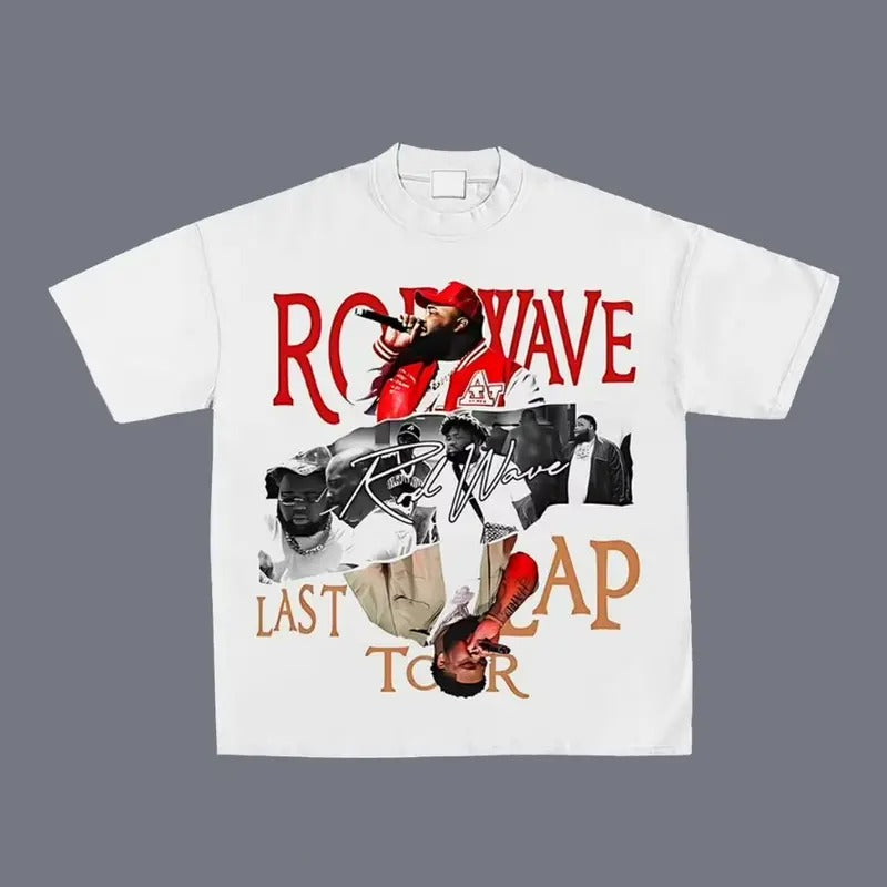 Rod Wave Last Lap Graphic Tour New Design Rap Tee Shirt Big Face Retro Streetwear Gift Fans Hoodie, Sweatshirt