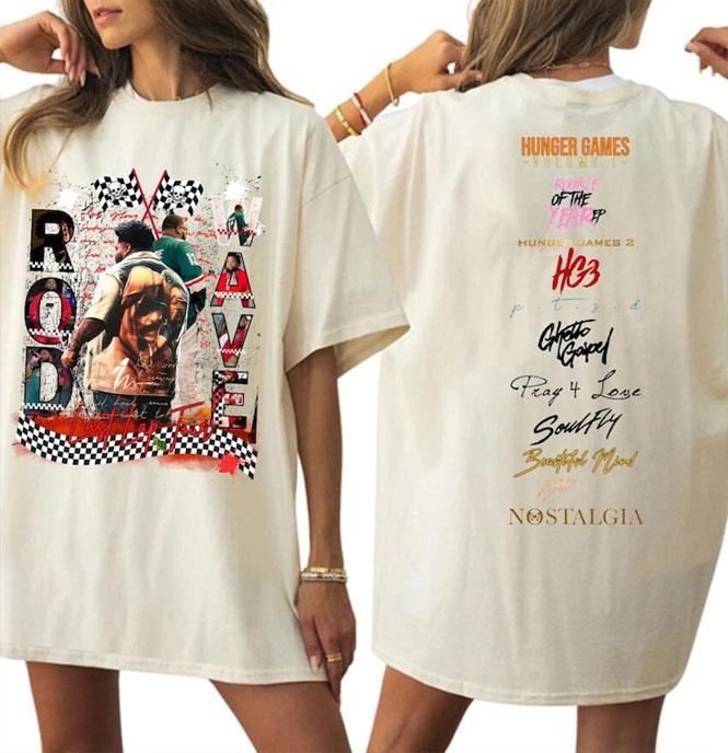 Rod Wave Last Lap In Rod We Trust 2 Sides Shirt, Concert Tour Rapper Outfit Merch for Men for Women, Rod Wave 2024 Shirt,...