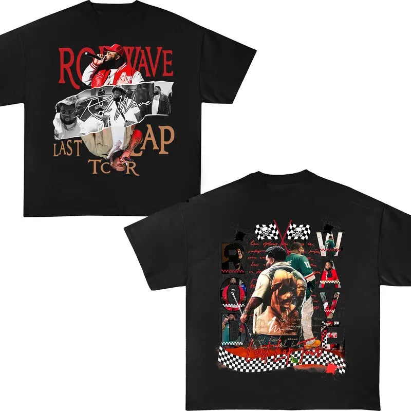 Rod Wave Rap Bootleg Graphic Shirt, Last Lap Tour 2024 T-Shirt Hoodie, Sweatshirt | HypeCrazeTee.com