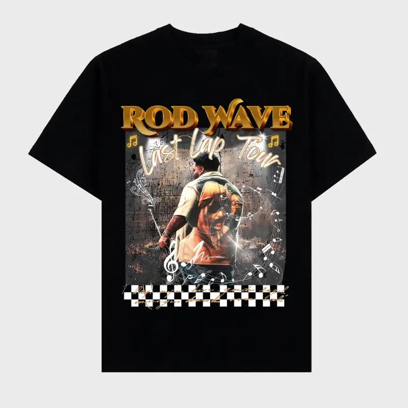 Rod Wave The Last Lap Vibes Graphic Rap Tee Shirt Tour Top Streetwear New Design Hoodie, Sweatshirt | HypeCrazeTee.com