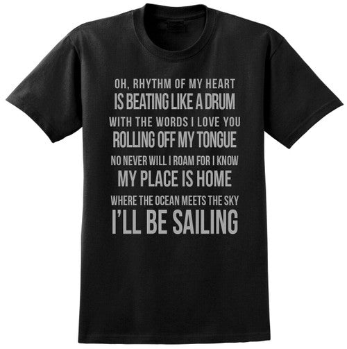 Rod Stewart Lyrics Song Music Band Fan Tour Man's T-Shirt Tee