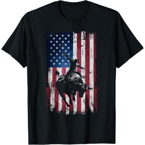 Rodeo Cowboy Western USA Flag Cowboys T-Shirt Made in USA Hoodie, Sweatshirt | HypeCrazeTee.com