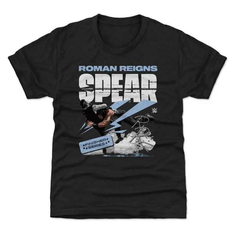 Roman Reigns Spear Unisex Shirt, Joe Anoaʻi SmackDown Finisher Series Cotton S-5XL Apparel, Professional Wrestler Fan...