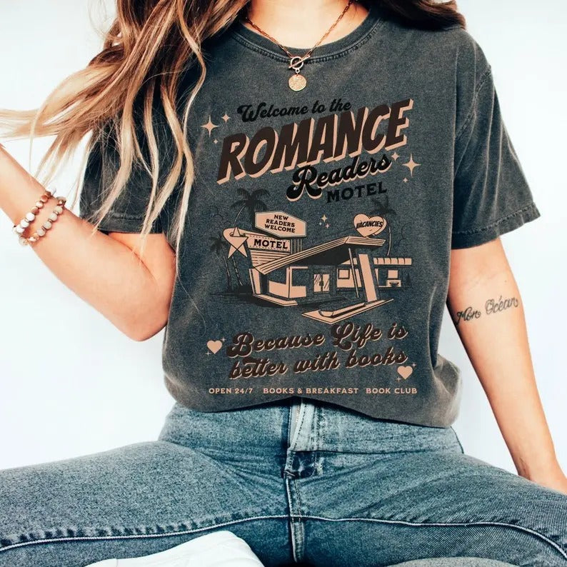 Romance Reader T-Shirt Romance Book Merch Bookish Merch Booktok Merch Smut Shirt Booklover Shirt Enemies To Lovers Shirt,...