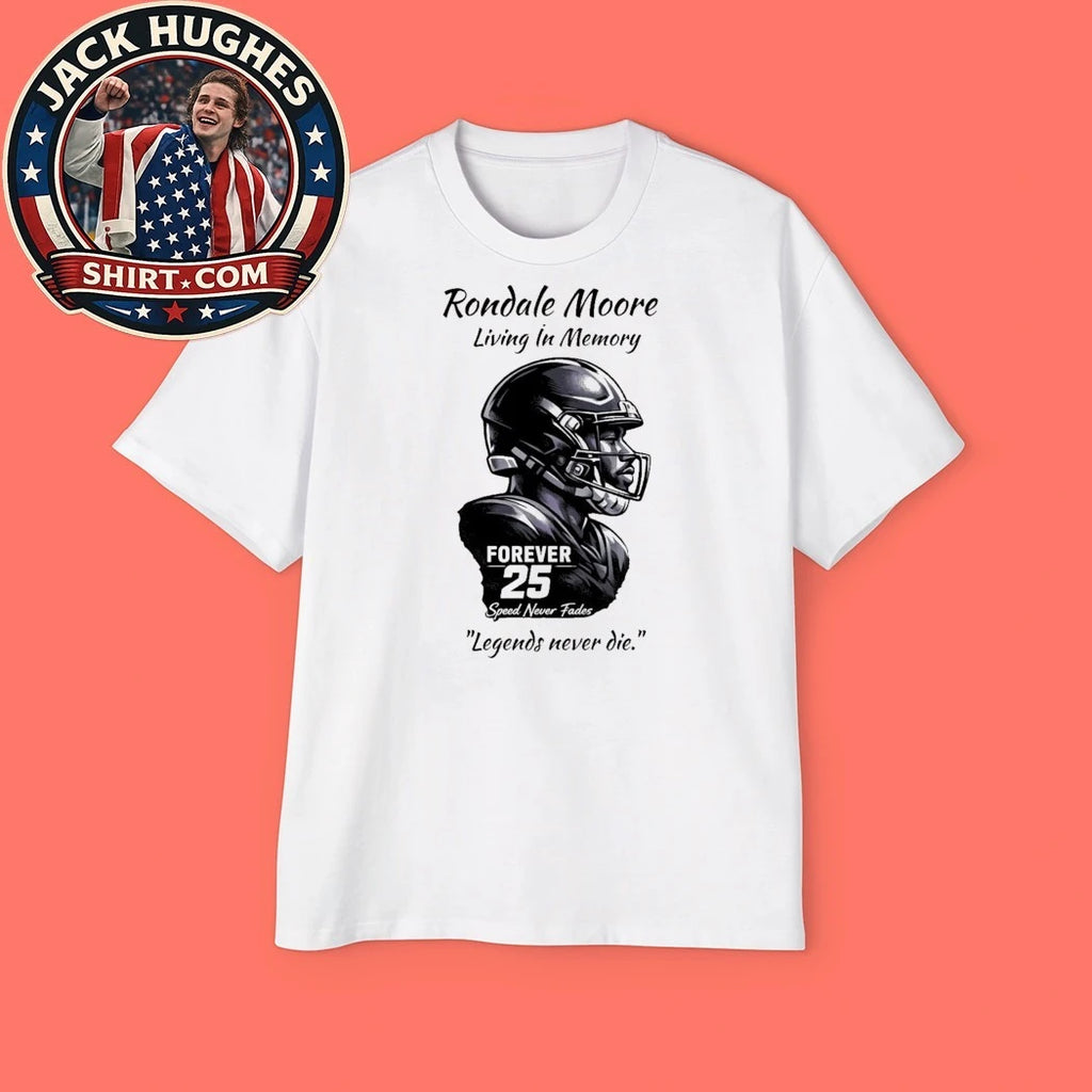 Rondale Moore Living In Memory Forever 25 Speed Never Fades Legends Never Die Tribute Shirt