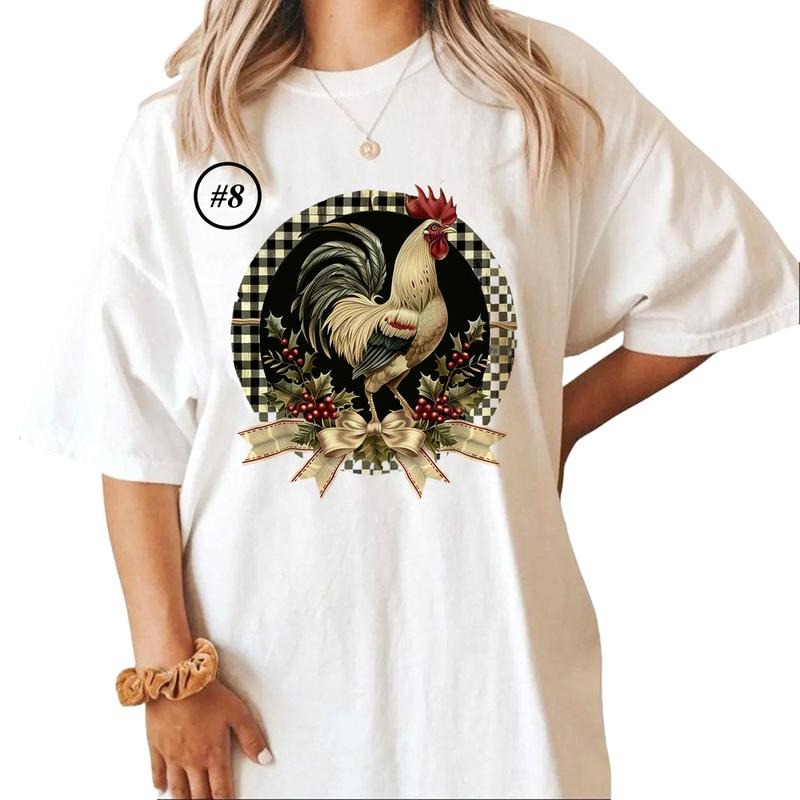 Rooster Watercolor Farm animals Cute Unisex T-shirt Sweatshirt Hoodie Design all #vae 1 Cotton Top | HypeCrazeTee.com