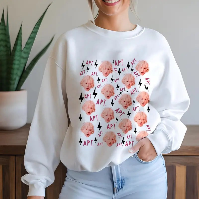 Rose Apt Apateu Unisex Crewneck Sweatshirt, Rosie Album Apt Single Shirt for Fans Hoodie | HypeCrazeTee.com