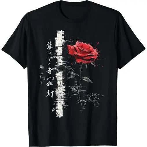 Rose Drawing Art Text Flower Illustration Graphic Rose T-Shirt  Made in USA Hoodie, Sweatshirt | HypeCrazeTee.com