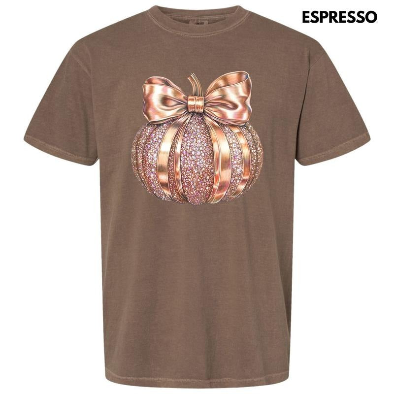 Rose Gold Jeweled Pumpkin Comfort Colors T-Shirt 'NLB Hoodie, Sweatshirt | HypeCrazeTee.com
