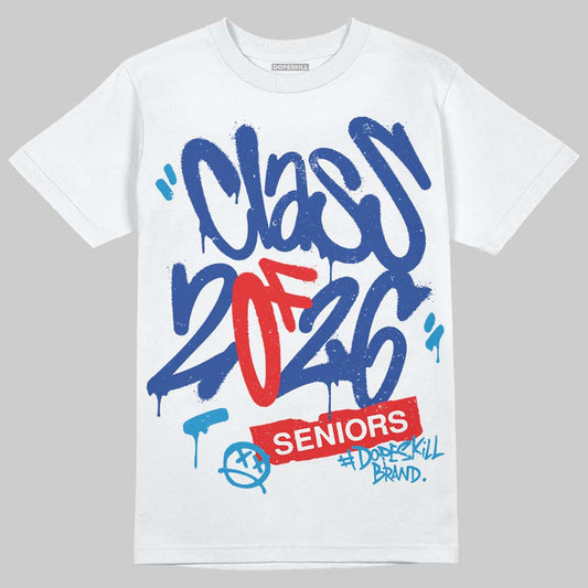 Royal Blue Collection DopeSkill T-Shirt Class of 2026 Graphic