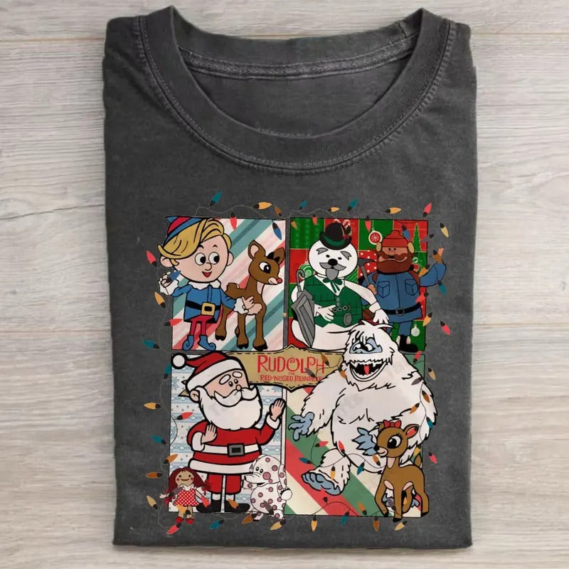 Rudolph Red Nosed Christmas Shirt, A Bit Of A Misfit Sweatshirt, Rudolph Movie Characters Sweatshirt, Sweatshirt,...