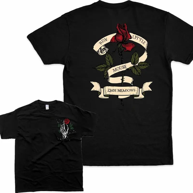 Run Little Mouse - Zade Meadows Tee Casual Tshirt Top Hoodie, Sweatshirt | HypeCrazeTee.com