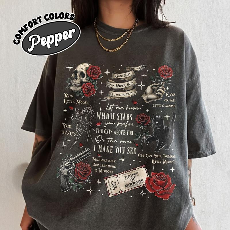 Run Little Mouse Comfort Colors Shirt, Haunting Adeline Shirt, Dark Romance Book Merch, Bookish Gift Hoodie, Sweatshirt