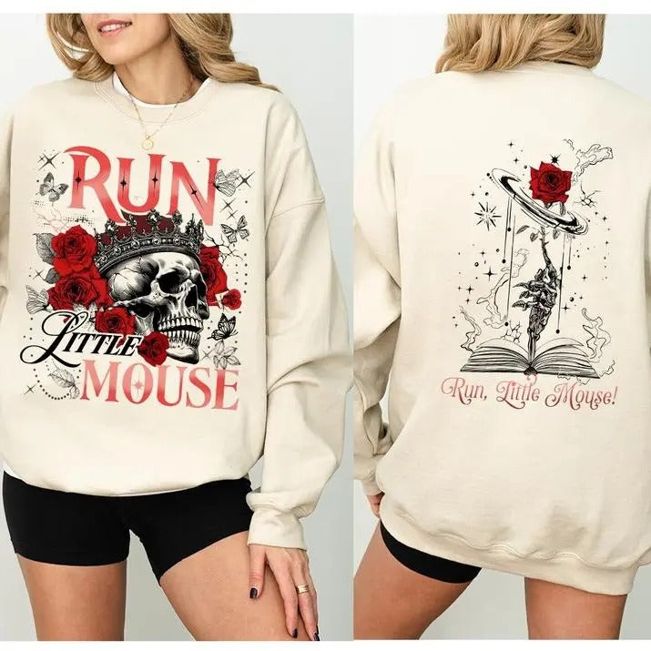 Run Little Mouse Shirt Sweatshirt Hoodie, Haunting Adeline Hoodie, Dark Romance T-shirt, Smut Reader, Book Lover Gift...
