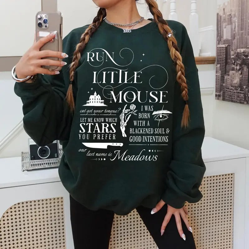 Run Little Mouse Sweatshirt, Haunting Adeline Hoodie, Hunting Adeline Merch, Bookish Gifts, H.D. Carlton Shirt,...