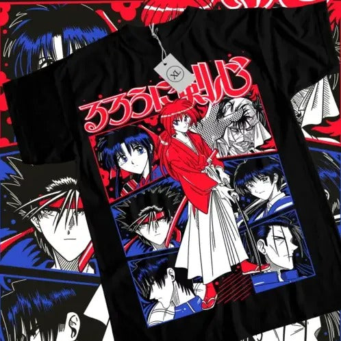 Rurouni Kenshin T-Shirt Samurai X Himura Anime Manga Sagara Yukishiro All Size Hoodie, Sweatshirt | HypeCrazeTee.com