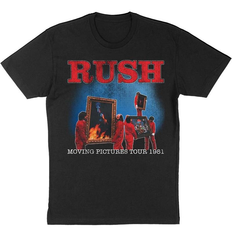 Rush T-Shirt Mens Moving Pictures Tour 81 Band, Fan Gift Hoodie, Sweatshirt | HypeCrazeTee.com