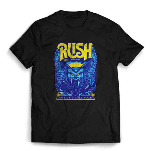 Rush Fly By Night Tour 1975 Live In Concert Mens T-Shirt