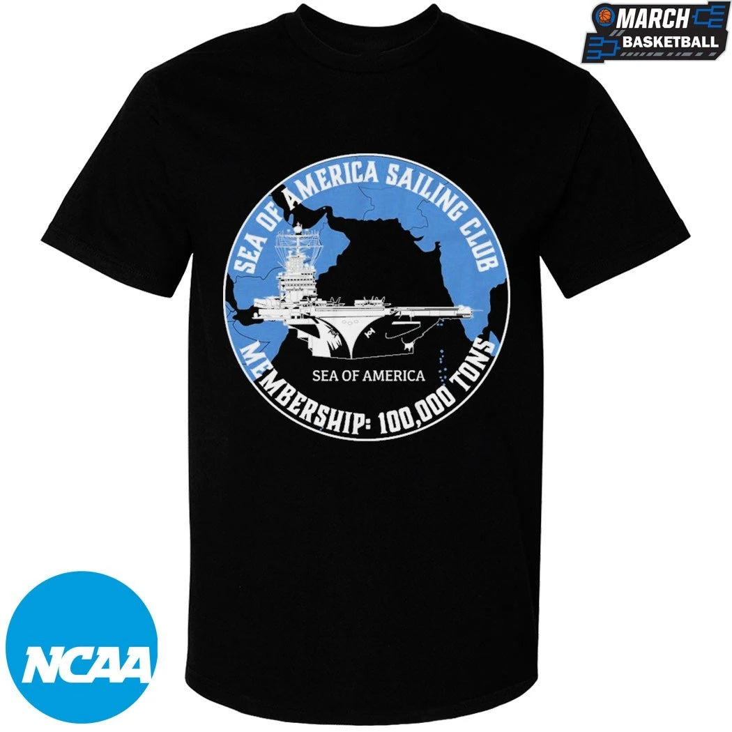 Ryan Mcbeth Sea Of America Sailing Club Membership 100000 Tons T-shirts