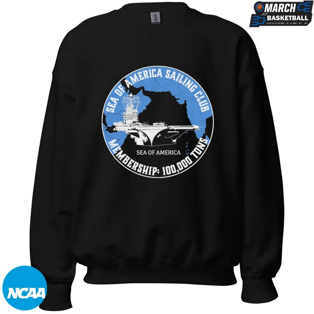 Ryan Mcbeth Sea Of America Sailing Club Membership 100000 Tons T-shirts
