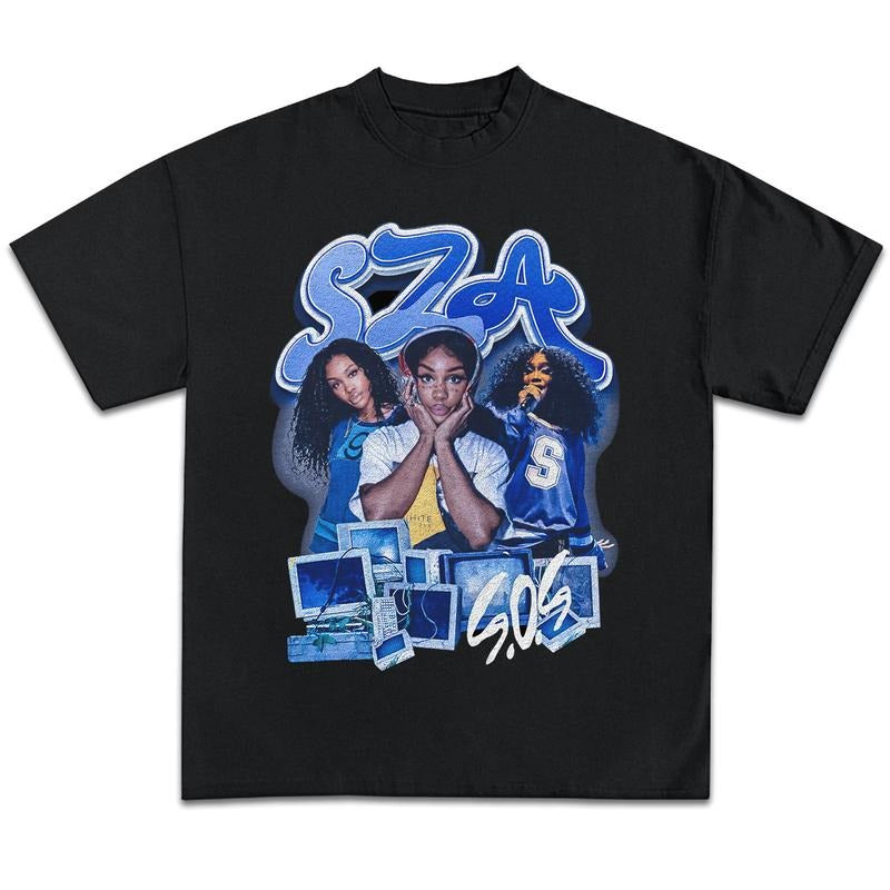 S.Z.Az Shirt - Vintage Bootleg Rapper Graphic Tee Shirt SOS Album Merch Men Women Hoodie, Sweatshirt | HypeCrazeTee.com