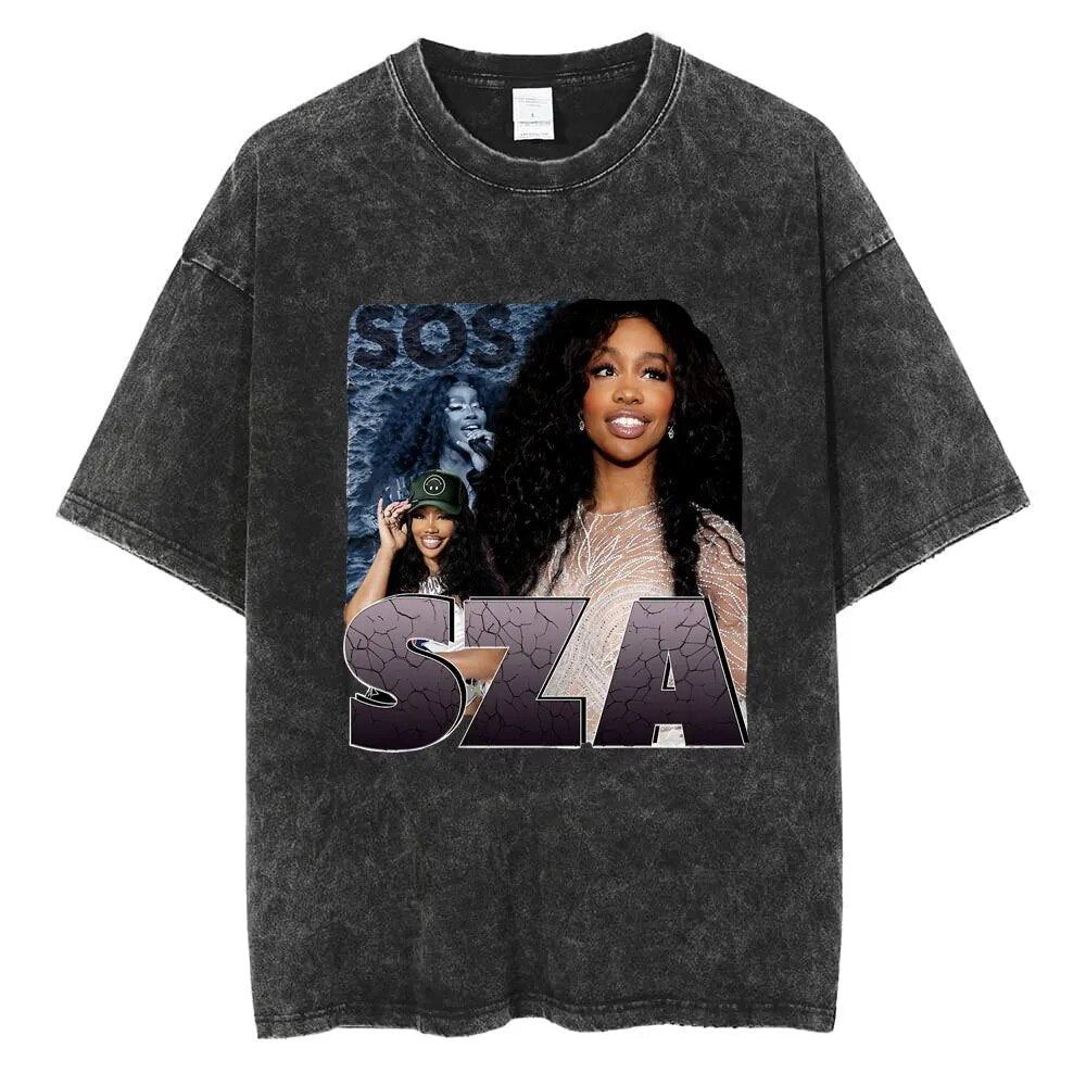 SZA Vintage T-shirt Style001