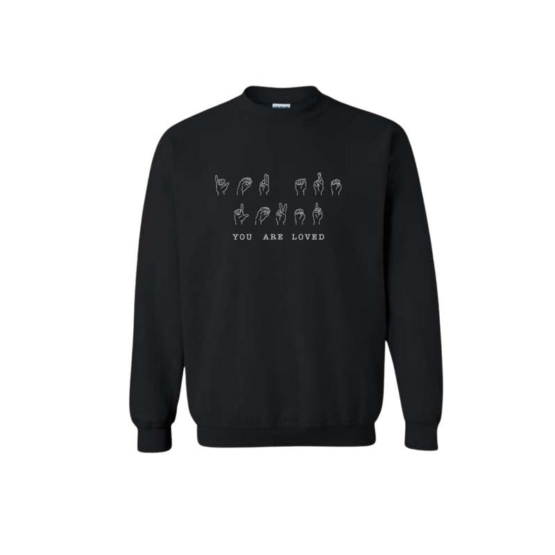 SAD - Stay Another Day You Are Loved Embroidered T- shirts and Crewnecks for Mental Health Awareness Hoodie, Sweatshirt