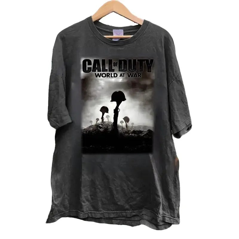 SALE Mens Call Of Duty World At War Promo T-Shirt Cotton Menswear Top Decoration Hoodie, Sweatshirt | HypeCrazeTee.com