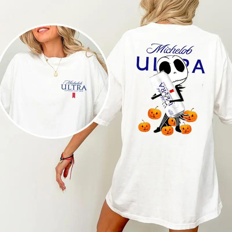 Jack Hug M1chel0b Ultra beer Halloween Unisex Cotton T- 2 sides- Printed in the USA jesus shirts Hoodie, Sweatshirt
