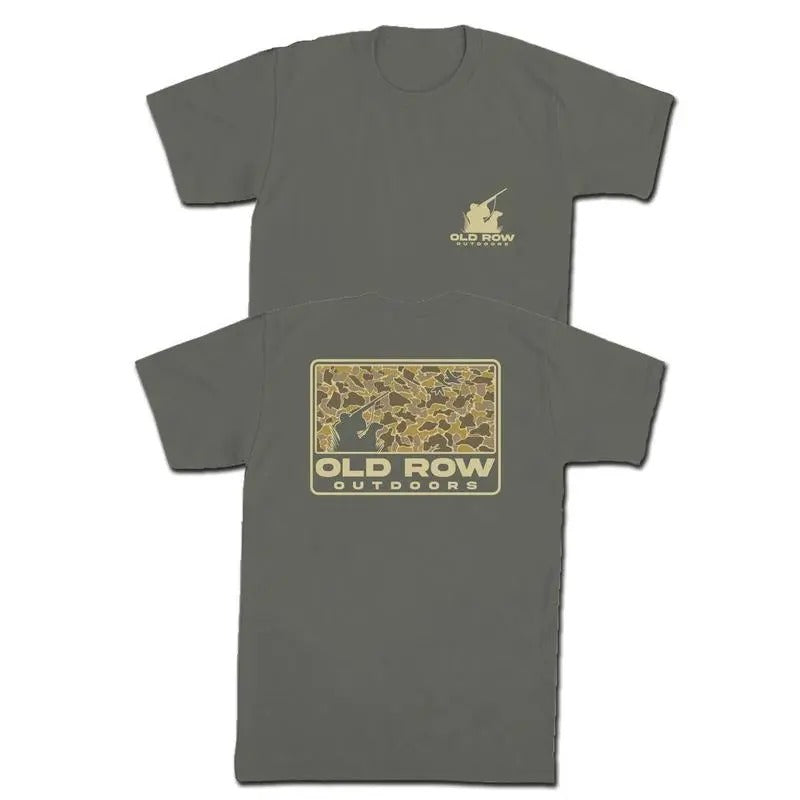 Limited Old Row Outdoors Camo T-shirt, Dad Hunting Camo Unisex Cotton T-shirt 2 sides, Gift for DAD, for Mom Menswear Top...