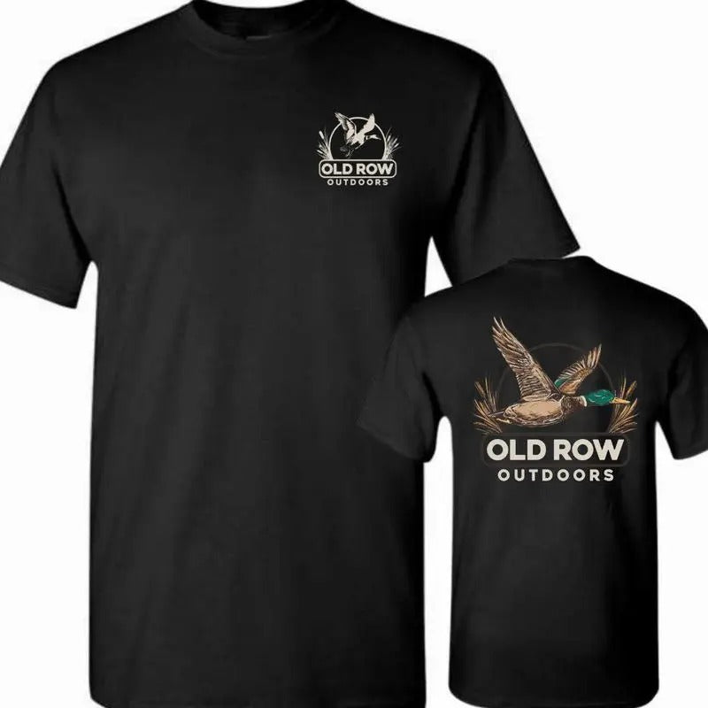 Limited Old Row Outdoors Hunting Duck Tee, Trending Old Row Unisex Cotton 2 sides T-shirt, Gift for Dad, for Mom Menswear...